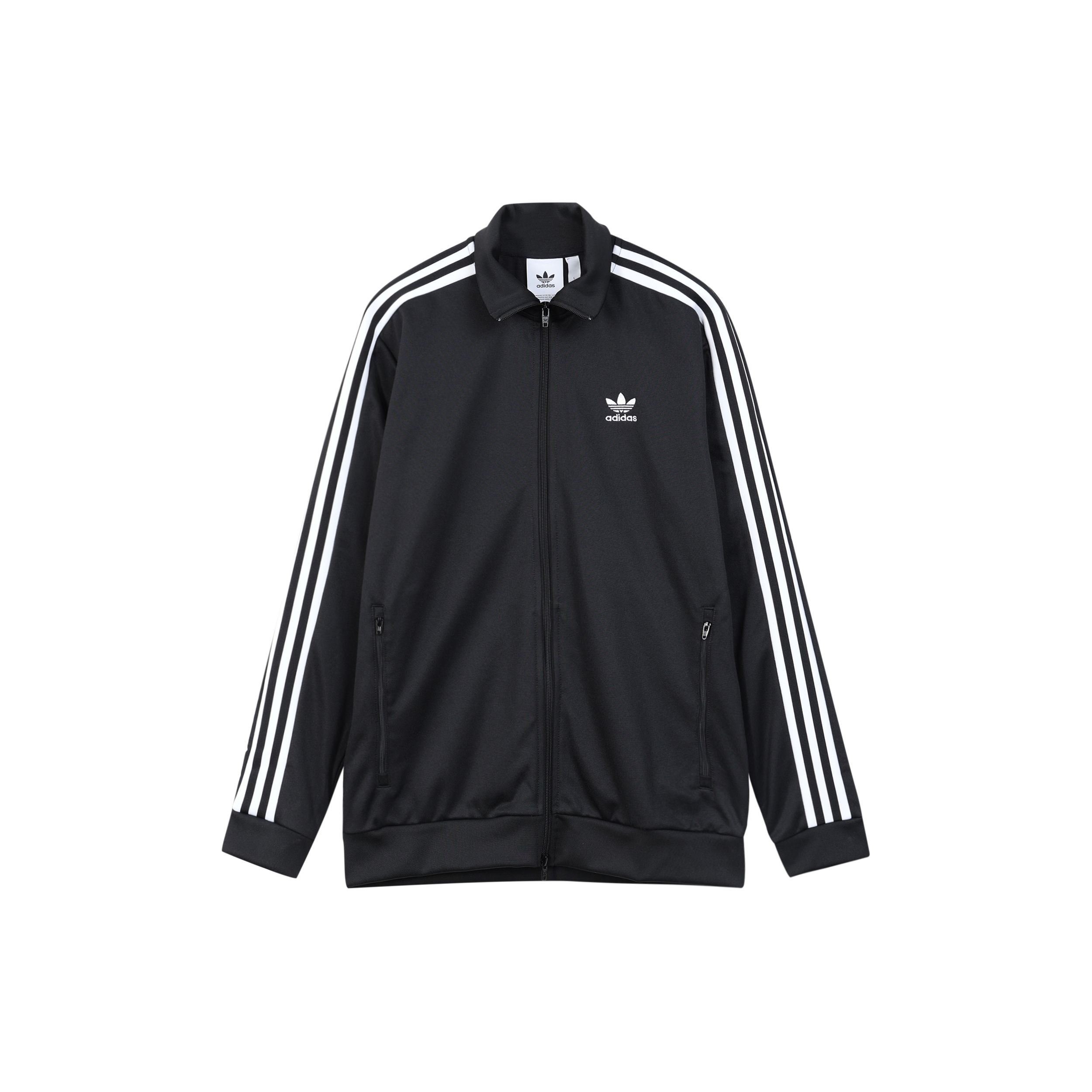 

Adidas Originals Trefoil Спортивная куртка с тремя полосками и длинными рукавами Мужские топы Черные CW1250 XS