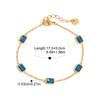 Yori Trendy Square Blue Zirconia Bracelet Vintage Stainless Steel Elegance Summer Jewelry for Women Gift 2025 Wholesale