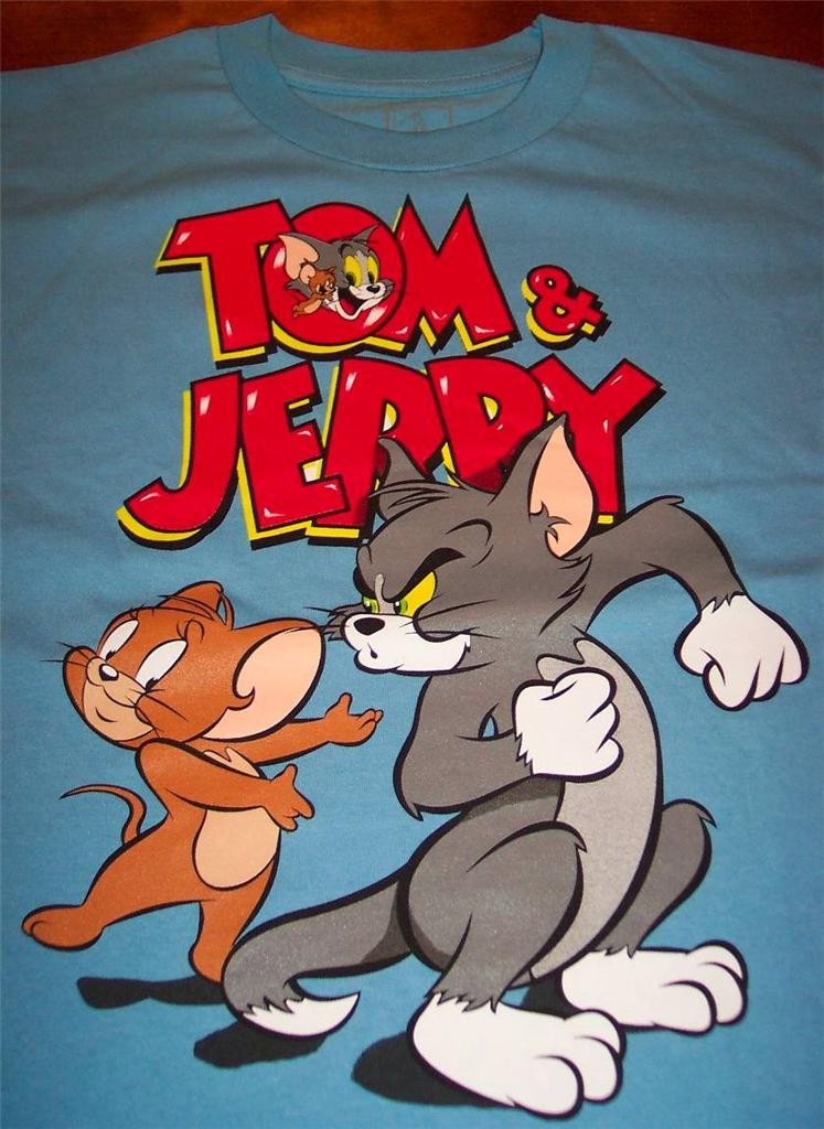 TOM JERRY T-shirt SIZE YOUTH XL NEW XL