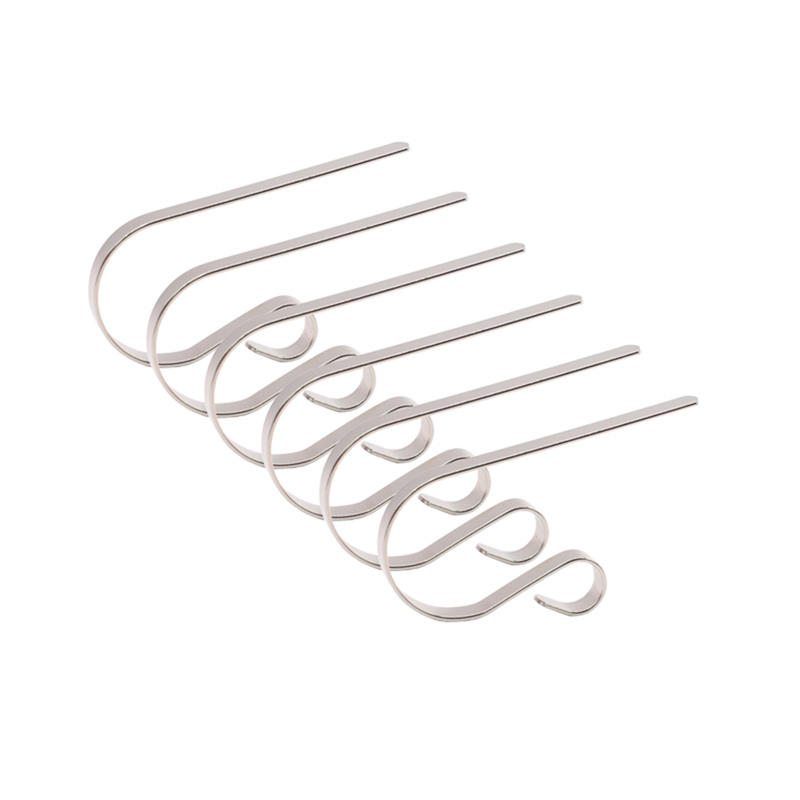 Creative Christmas Stocking Holder Hooks Fireplace Mantel Hanger Metal Clothes Hanger Christmas Party Decoration Supplies