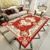 European Bohemian Classical Carpet Vintage Court Style Floor Mat for Commercial Household Living Room Bedroom Retro Decoration