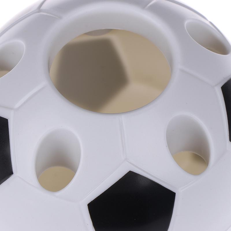 1Pc Soccer Ball Shaped Toothbrush Pen Pencil Holder Desktop Rack Student Gift