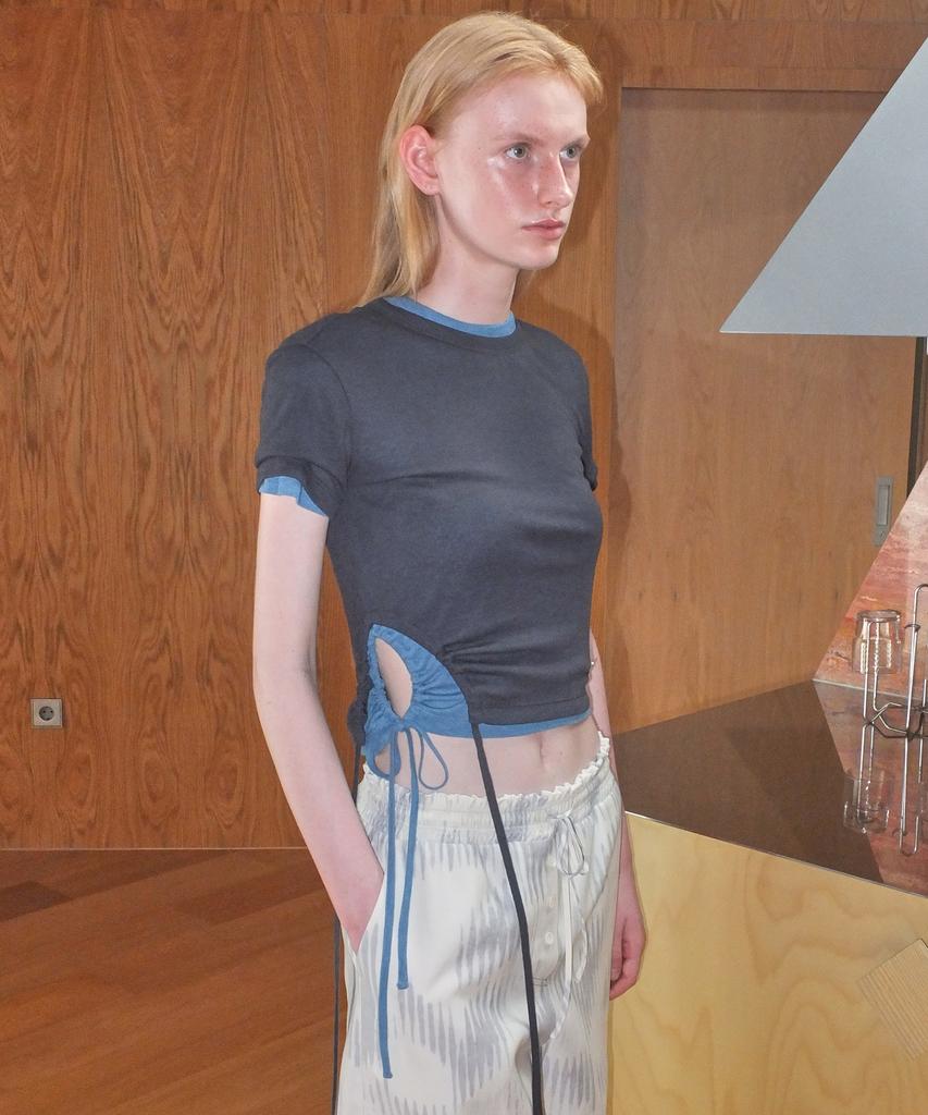 EN OR Side String Half Top - Dark Gray