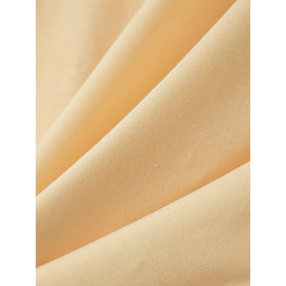 Men's Casual Solid Color Button Short Sleeved T-shirt Polo Shirt