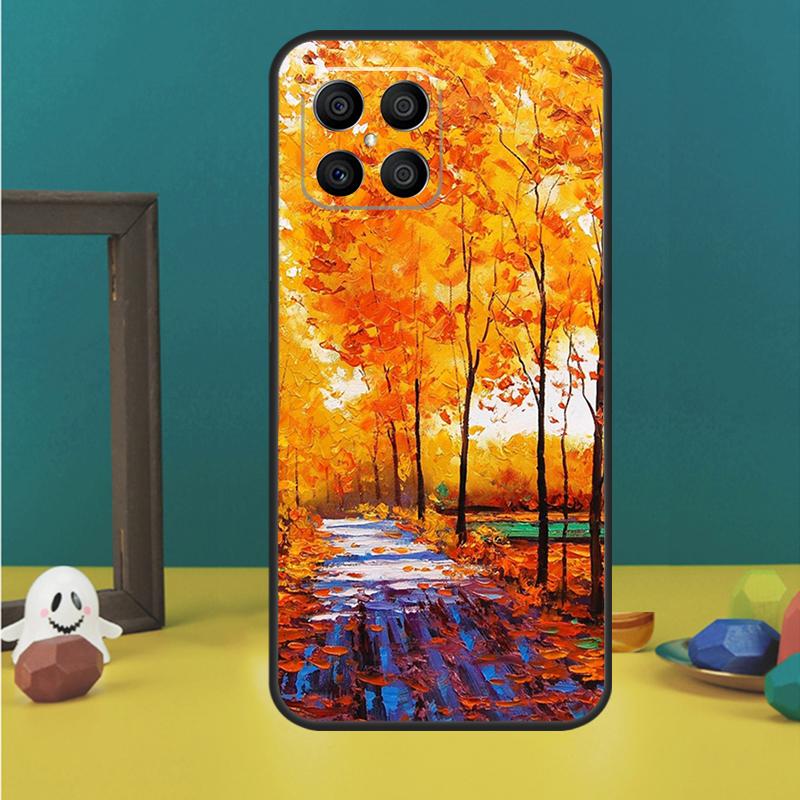 Oil Painting Boho Flower Art Case For Honor 200 Pro X9b X9a X8b X8a X8 X9 X9c 50 70 90 Lite Honor Magic 5 6 7 Pro Cover