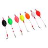 7Pcs Fishing Bobber Sensitive Light Weight Bright Colors Fishing Floats for Long Distance Fishing