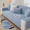 Wool Fleece Plush Sofa Cover Winter Warm Thicken Anti Slip Strip for Kids Pets Living Room Couch Slipcovers