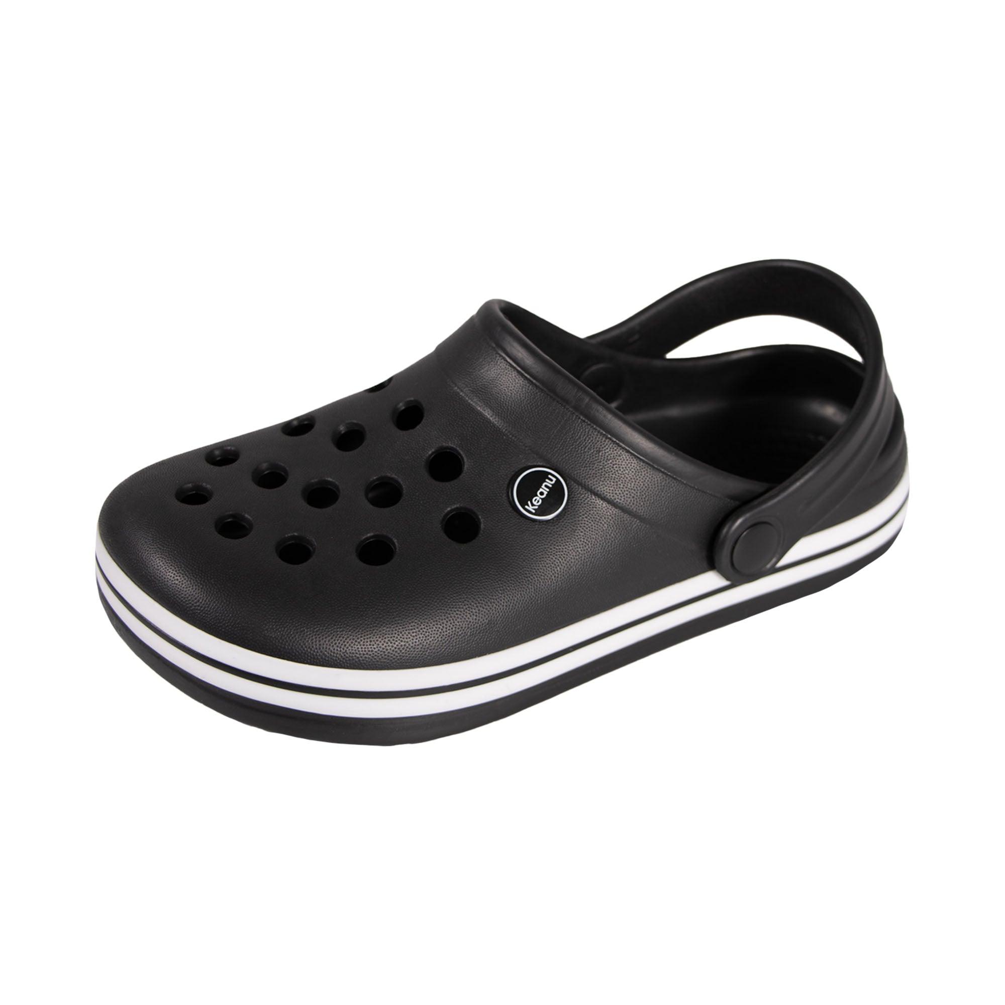 Keanu Unisex Erwachsene Kontrast-Detail Clogs 9 UK-10 UK schwarz