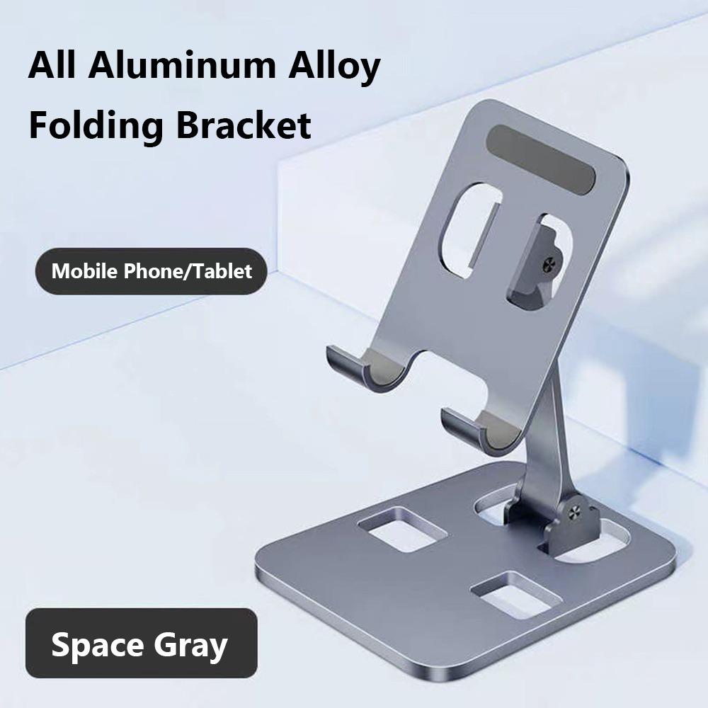 Foldable Mobile Phone Stand Aluminum Alloy Cell Phone Bracket Tablet Holder Desktop Use