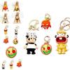 Pizza Tower Keychain Durable Plastic Pepper Pizza And Chef Pendant