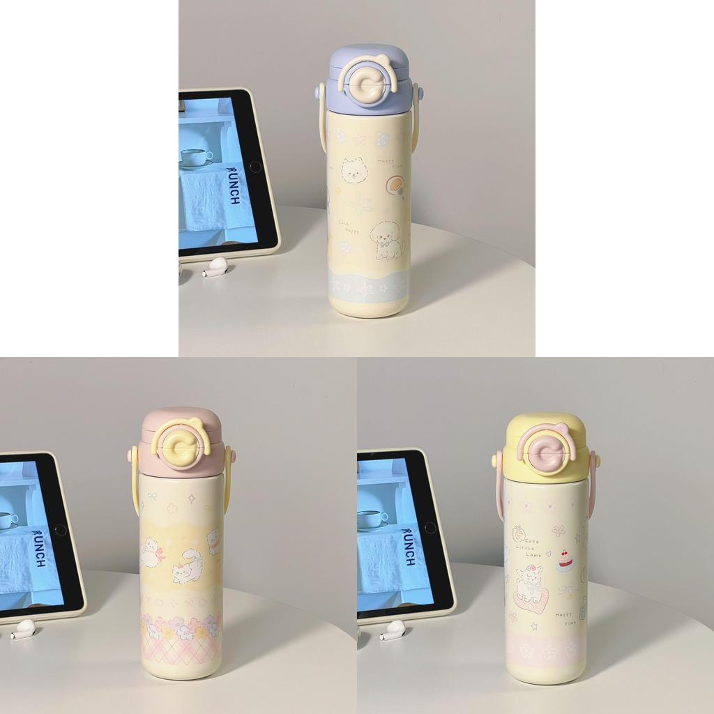 Cute Childrens Insulated Water Bottle With Locking Cap For School Use And Large Capacity