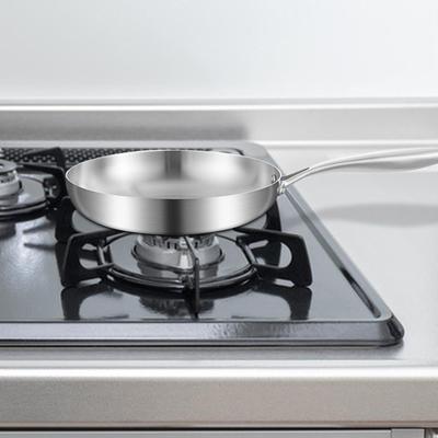 304 Stainless Steel Cooking Pan Induction Skillet for Rvs All Stovetop