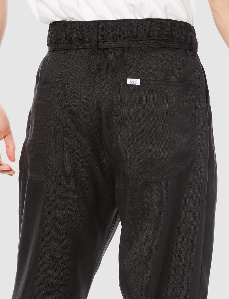 Lee Easy Pants Wide Leg Loose Small [Official] Pants, Fit, Men's, Black,
