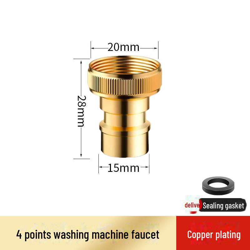 Duză automată pentru robinet pentru mașină de spălat cu ieșire în 4 puncte și îmbinare anti-cădere și oprire automată