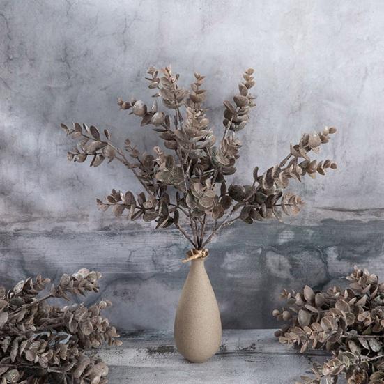 Planta de plástico única, realista, sem manutenção, decoração