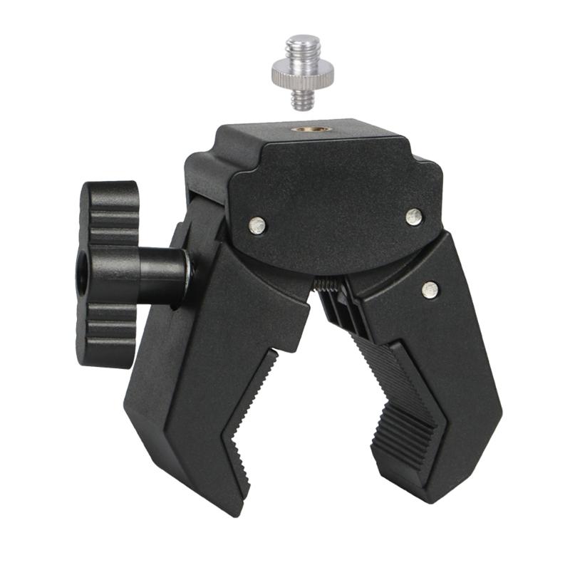 Motorcycle Bike Phone Mount Clamp With " 3/8" Screw Holes For Camera Gym Equipment Live Streaming Accessories