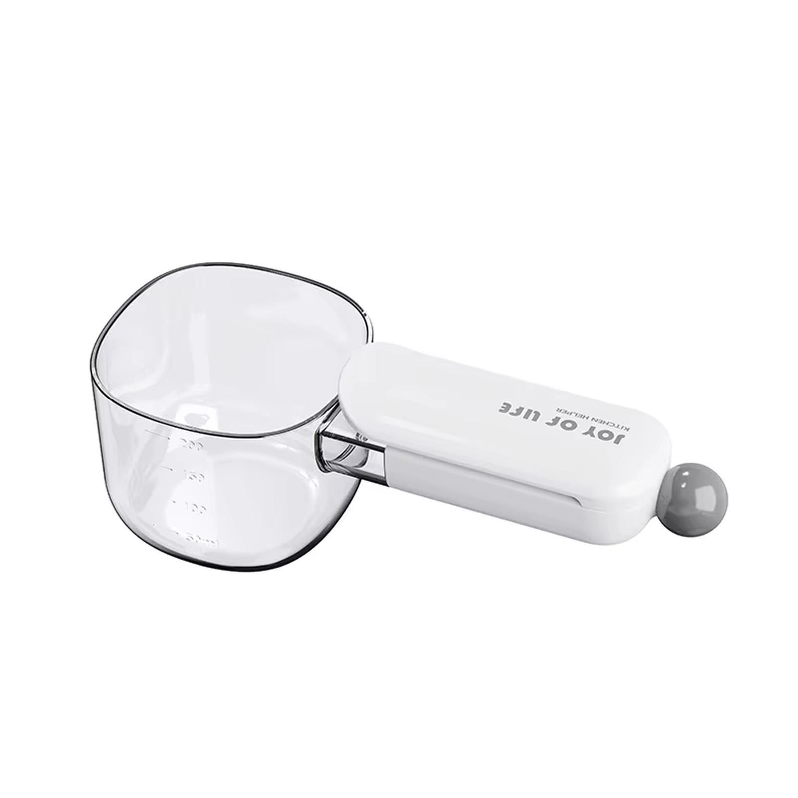 

Multifunctional Measuring Scoop for Kitchen Use with Food Grade Material and Precise Scale for Powder Grains and Rice Measuring Spoon one size білий