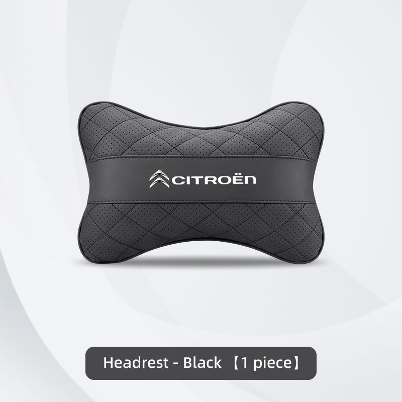Car Headrest and Lumbar Support Set Comfort Neck Pillow Keychain For Citroen C4 C3 C5 C5X e-C4 X e-C3 C-Elysee Berlingo C1 C6 C2 YX3