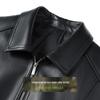 Futian Men's Sheepskin Goose Down Lapel Leather Jacket