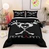 Norwegian Soccer Player in Rainy Action Scene Bedding set (1 duvet cover, 2 pillowcases, duvet not included)
