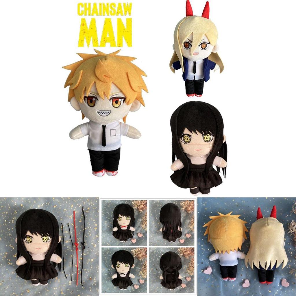 Chainsaw Man Plush Toy Denji Power Mitaka Asa Soft Stuffed Doll 7.8in Perfect Anime Gift For Kids