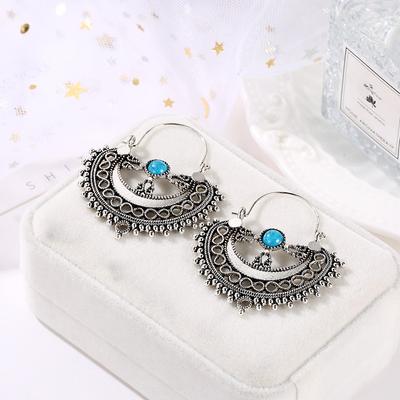 Vintage Hohle Ohrringe Böhmischer Stil Runde Kreis Ohrringe Für Frauen Geschenk Volkskundliche Ohrringe Modeschmuck