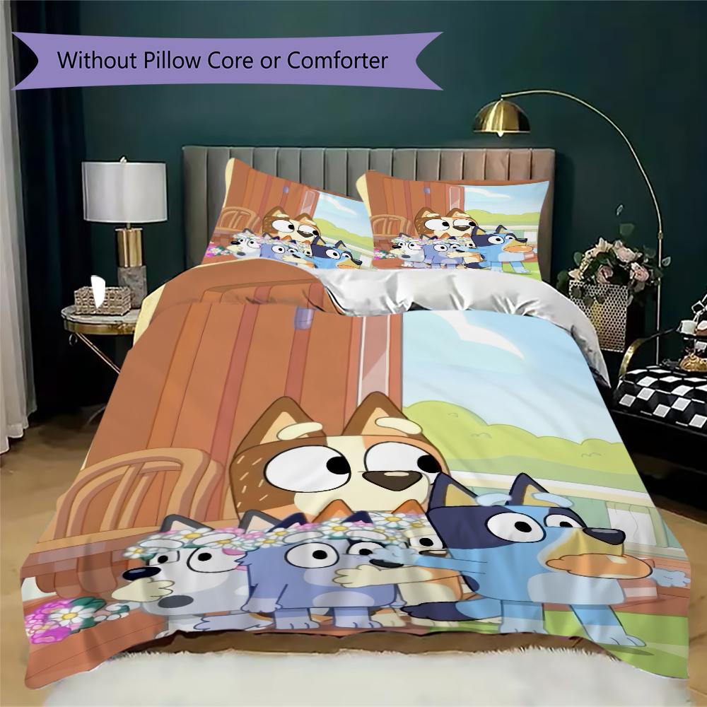 Happy Family Time Together Threepiece Set Without Core 1 Duvet Cover 2 Pillowcase Without Core Bedding Set Duvet Cover And Pillowcase
