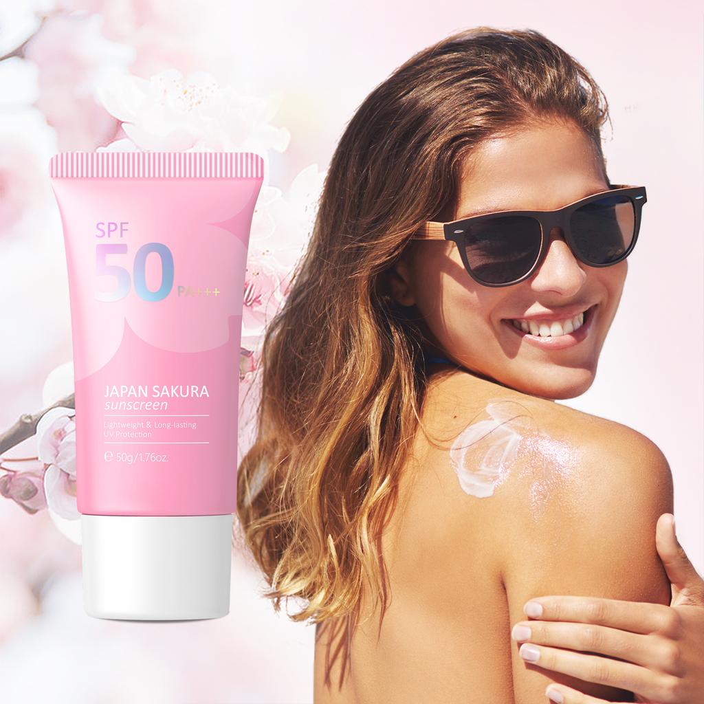 Sakura Oczyszczający Żel do Twarzy Koreańskie Serum do Twarzy Peeling Złuszczający Nawilżający Tonik Krem pod Oczy Krem z Filtrem Kosmetyki Zestaw do Pielęgnacji Skóry