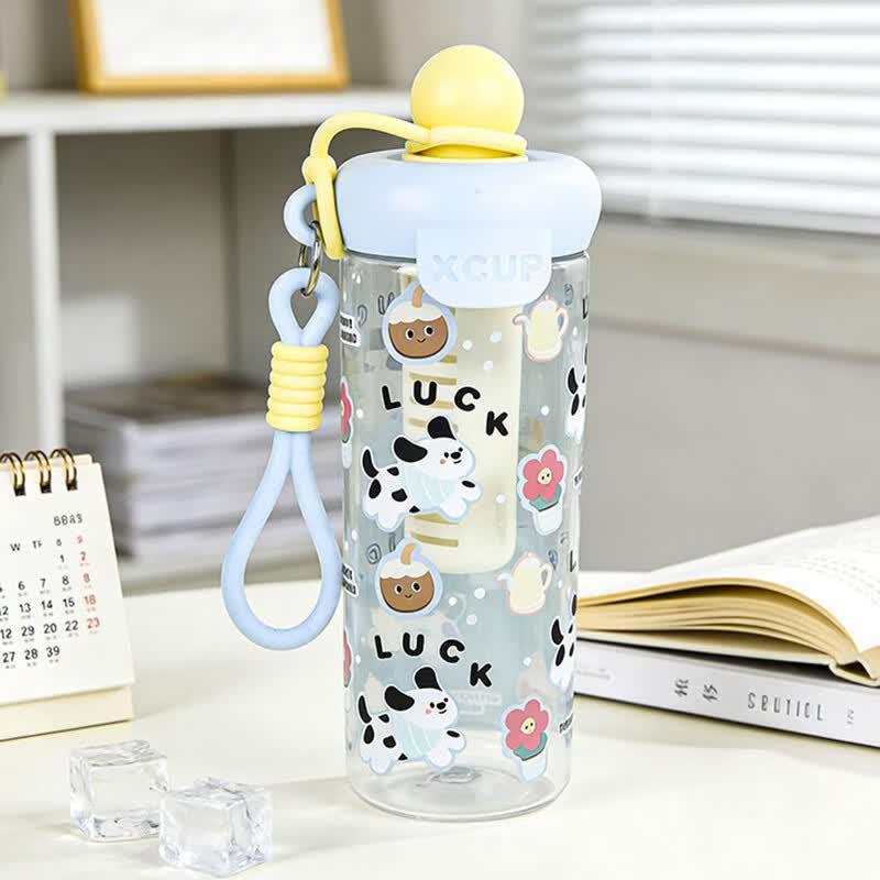 

Children s Cartoon Straw Water Bottle