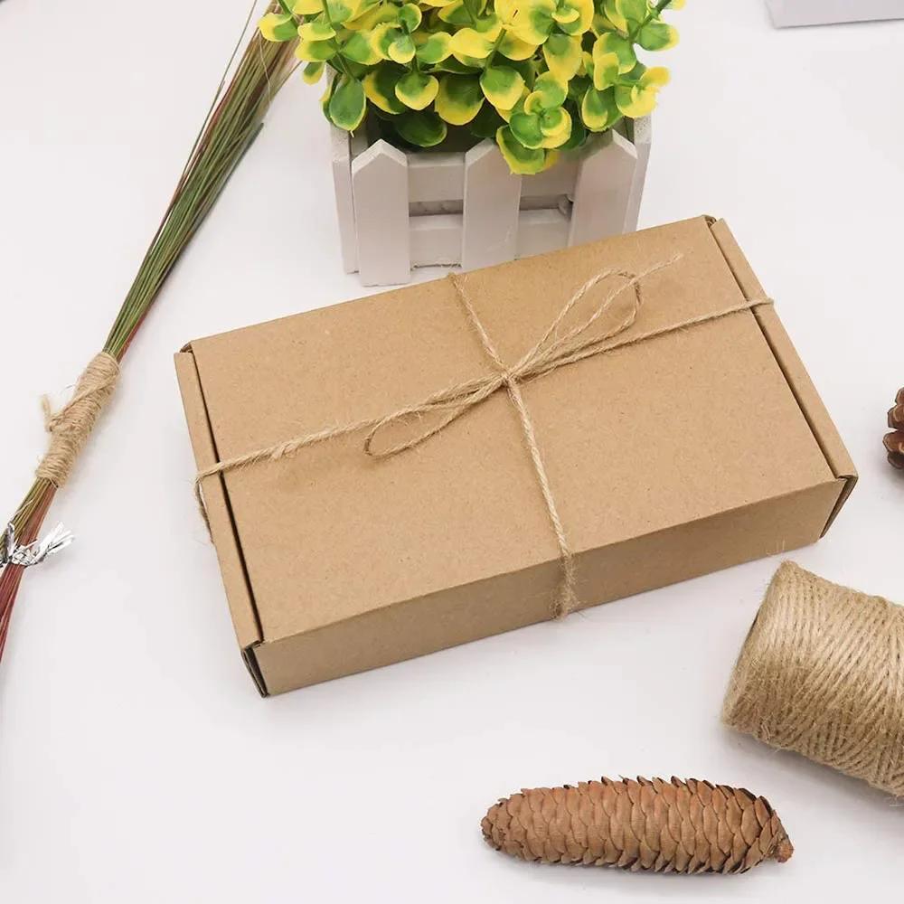 2MM 100M/lot DIY Crafts Natural Jute Twine Cord Brown Twine Rope Jute Rope  For Gift Wrapping Wedding Christmas Decor