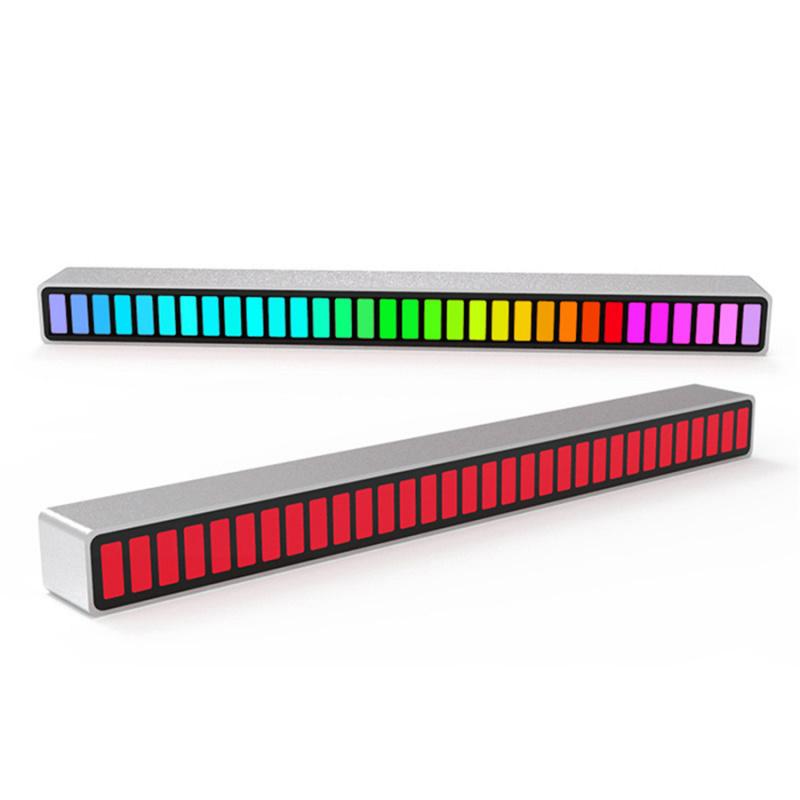 Rechargeable Car Sound Control Rgb Light Decoration Music Rhythm Ambient Lamp X1