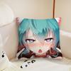 Anime virtual Idol H-Hatsune Girl M-Miku cushion cover Living Room Headboard Office Bedroom Cushion Sofa Nap Time Pillow Case