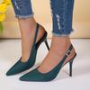 Shoes Female 2025 New Fashion Women's Pumps Summer Pointed Toe Women's High Heels High Quality Sexy Dress Party Women Slingbacks