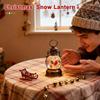 Christmas Glowing Ball Winter Retro Ornament Christmas Table Lighted Snow Globe For Friends Teens Men Women Mantel Dining Room