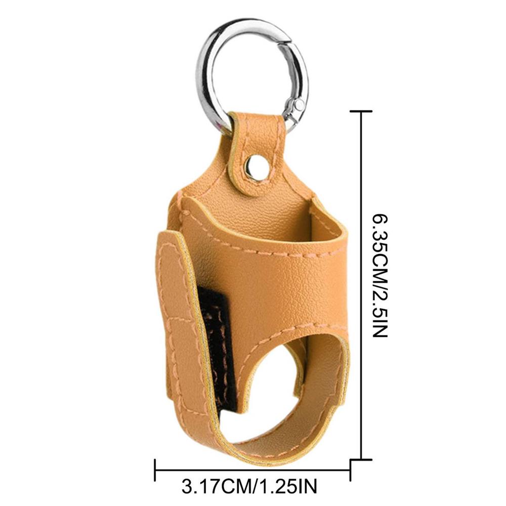 Inhaler Case Holder PU Leather Storage Case With Metal Buckle For Inhaler For Travel Daily School Hiking Lightweight Protectin