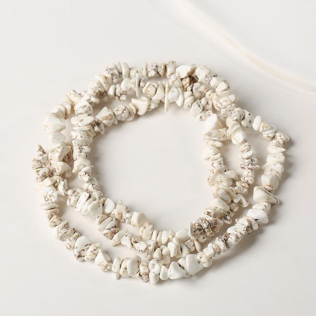 80cm Natürliche Amethyst Splitterkette - Poliert, Unregelmäßige Streifen für DIY Schmuck & Armbänder