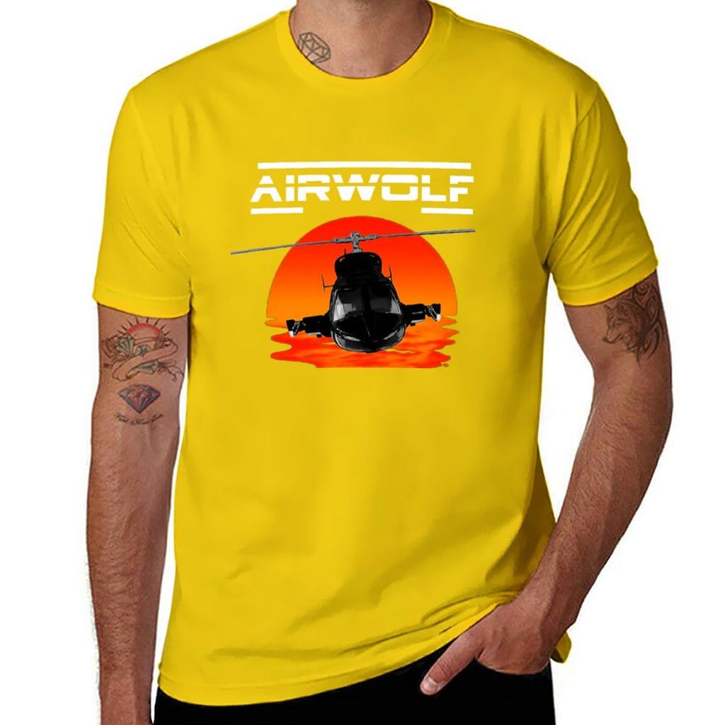Nuova serie TV Airwolf Supercopter T-shirt Grafiche T-shirt T-shirt Oversize T-shirt Divertenti Per Unisex
