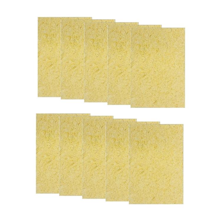 Yellow Soldering Cleaning Sponge Cleaner for Electric Welding Accessory 10pcs