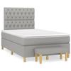 3137381 vidaXL Divan Bed with Mattress Light Grey 120x200cm Fabric