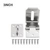 Stainless Steel Anti Theft Hasp Clasp with Strong Connecting Rod for Secure Shed Garage Door and Storage Latch Use