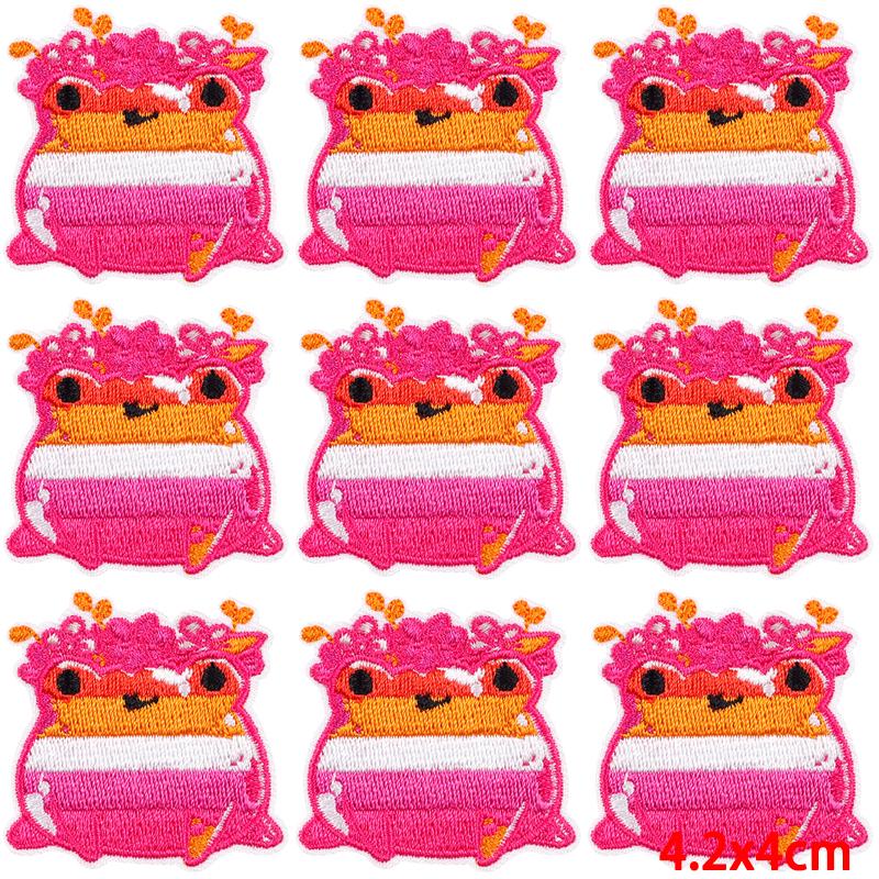 10Pcs/Lot Animal Embroidery Patch Iron On Patches For Clothing Cartoon Embroidered Patches For Clothes Cute Cat Patch Applique