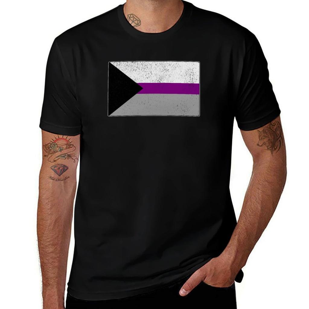 Distressed Demisexual Pride Flag Tshirt T Shirts With Prints Tshirt