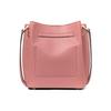 Michael Kors Hamilton Legacy Classic Solid Color Chain Commuter Fashion Lace-Up Leather Bucket Bag Women Bags Rose-Pink 30S2L9HM6L-622