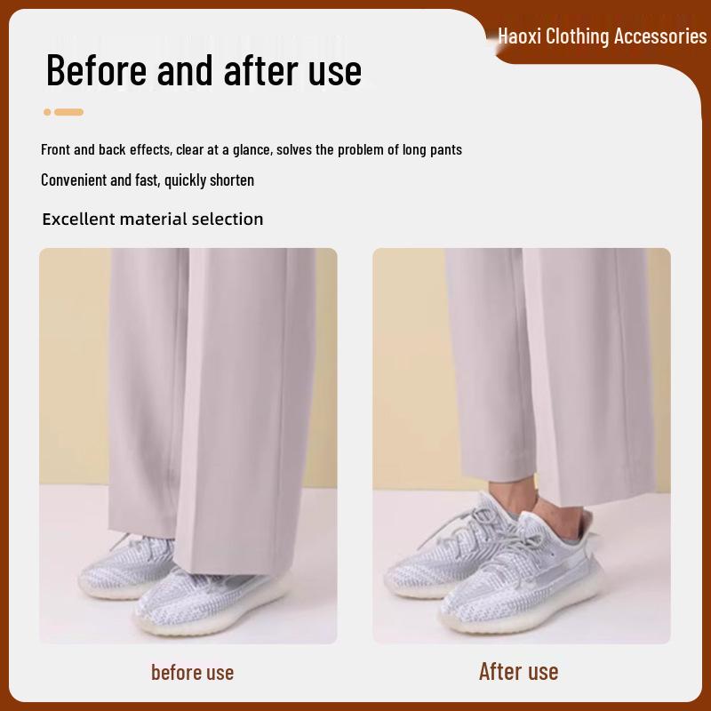 Adesivi Arrotolabili Autoadesivi Invisibili per Orlo dei Pantaloni per Accorciare i Pantaloni