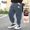 Boys' Plush Corduroy Winter Casual Pants