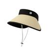 Summer New Hat Women's Big-brimmed Empty Top Hat Outdoor Cycling Sun Hat Portable Windproof Sun Hat