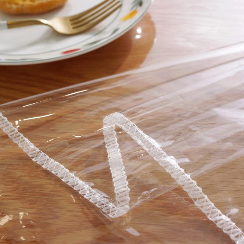 0.13mm Clear PVC Tablecloth Waterproof Oilproof Anti-Slip Coffee Table TV Counter