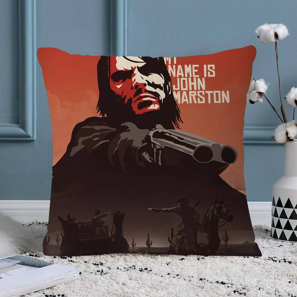 Game TVRedDeadRedemption  Cushion Cover Decorative Pillow Sofa Home Decor case pillow cases