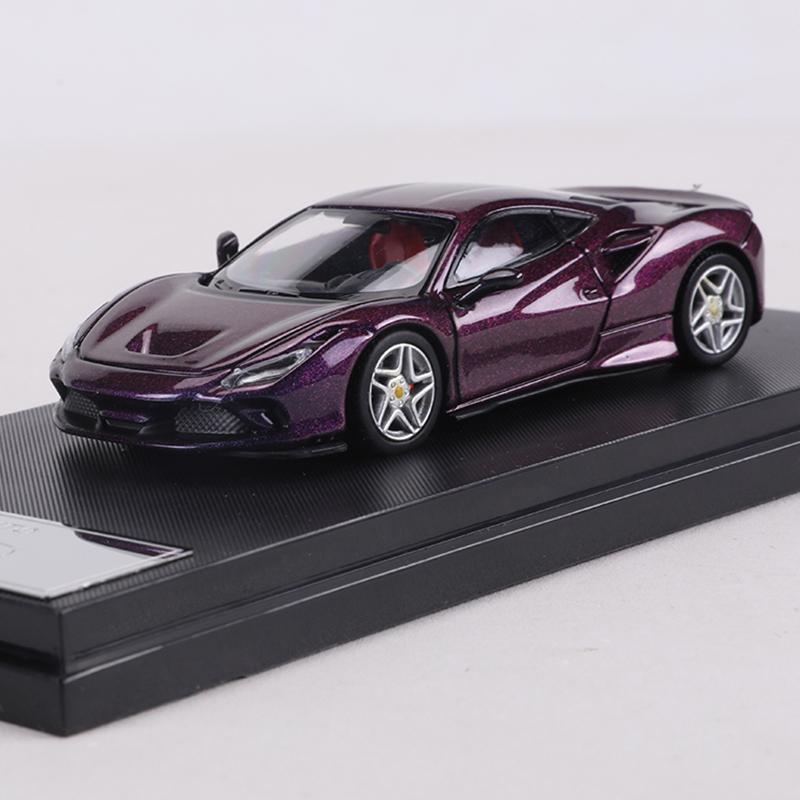 Hone Model 1:64 F8 TRIBUTO Sports Car Toy Alloy Simulation Car Model Collection Display Piece фиолетовый
