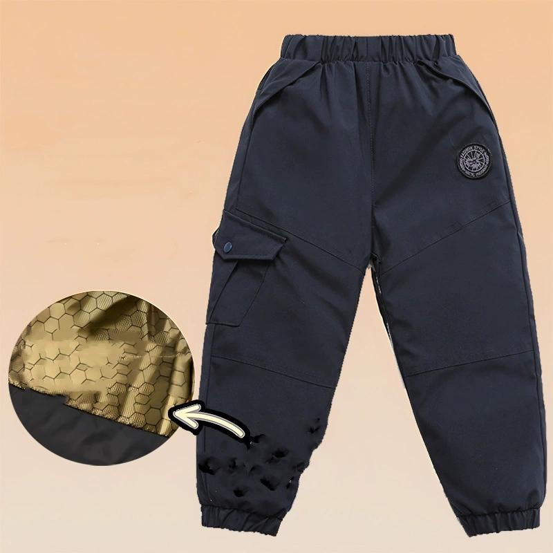 Children's Winter Children's Down Pants Boys' Outer Wear Winter Thickened Small and Medium-sized Children's Baby Girls' Overalls